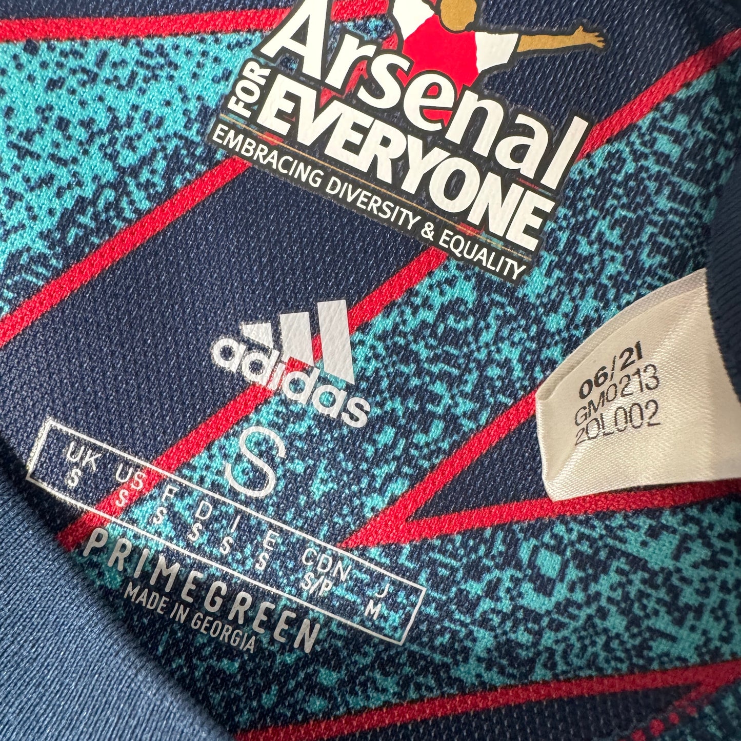 SAKA 7 Arsenal 2021/2022 Third Football Shirt Small