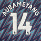 Aubameyang 14 Arsenal 2021/2022 Third Football Shirt XXL