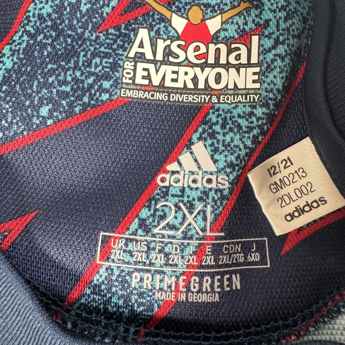 Arsenal 2021/2022 Third Football Shirt XXL