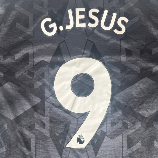 G.JESUS 9 Arsenal 2022/2023 Away Football Shirt Large