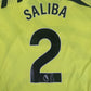 Arsenal 2023/2024 Away Shirt 2XL - SALIBA 2