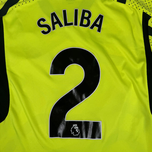 SALIBA 2 Arsenal 2023/2024 Away Football Shirt Medium