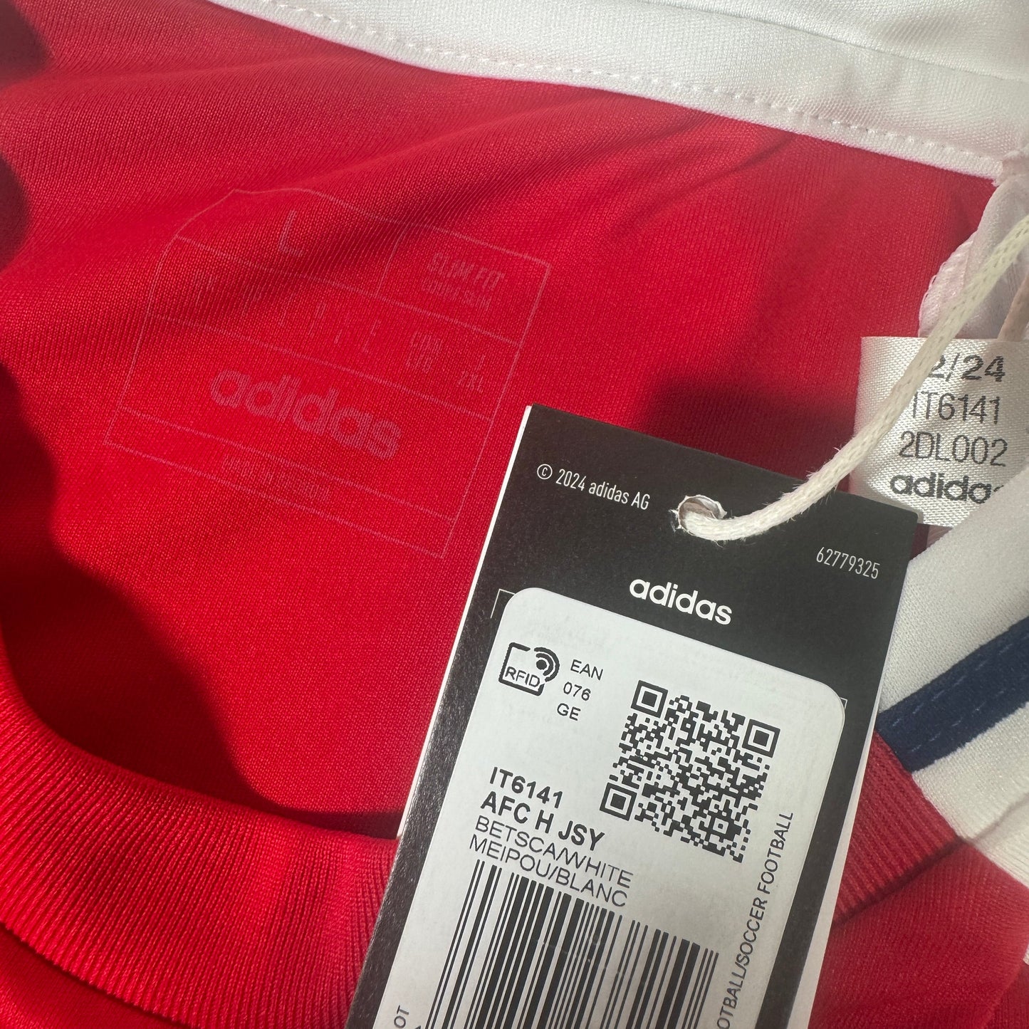 Arsenal 2024/2025 Home Football Shirt Large BNWT