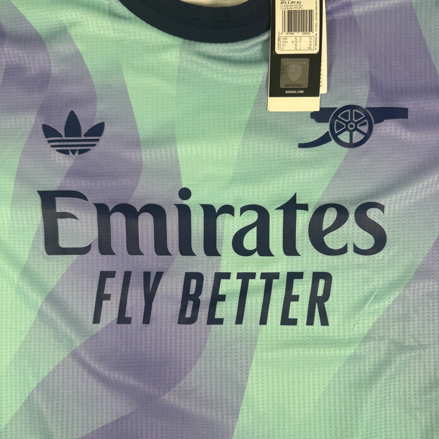 Arsenal 2024/2025 Third HEAT.RDY Shirt XL BNWT Saliba 2