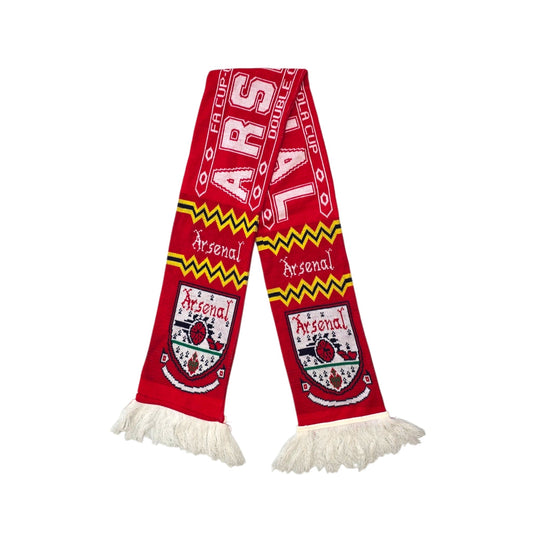 Arsenal Vintage Football Scarf | FA Cup + Coca Cola Cup Double