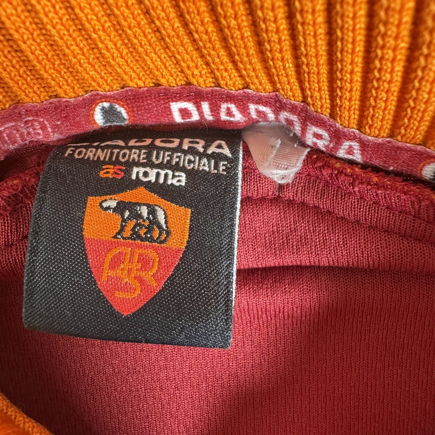 AS Roma 1998/1999 Home Long Sleeve Football Shirt Large