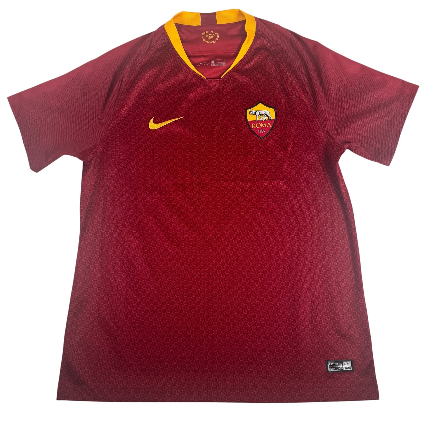 AS Roma 2018/2019 Home Football Shirt Large