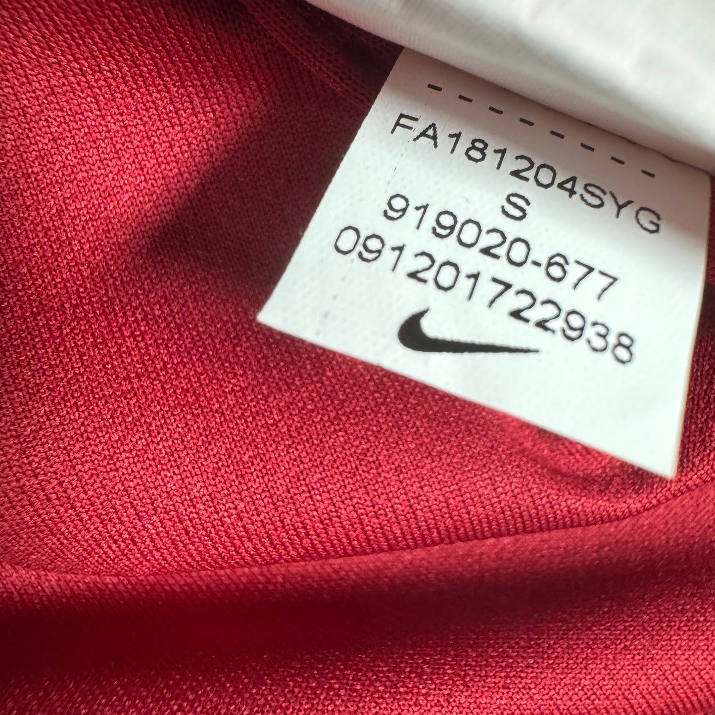 AS Roma 2018/2019 Home Football Shirt Small
