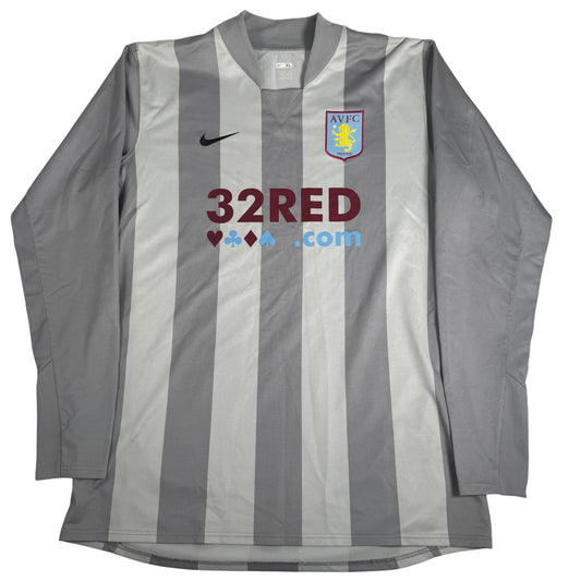 Aston Villa 2007/2008 Goalkeeper Player Spec Long Sleeve Football Shirt XL