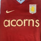 Aston Villa 2008/2009 Home Football Shirt Small