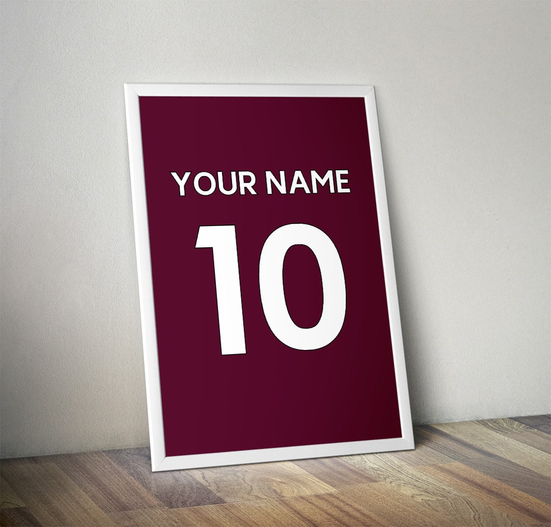 Personalised Football Shirt Print