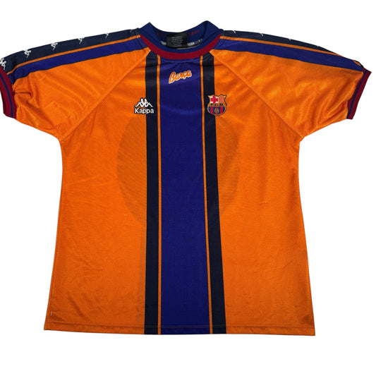 Barcelona 1997/1998 Away Football Shirt Large
