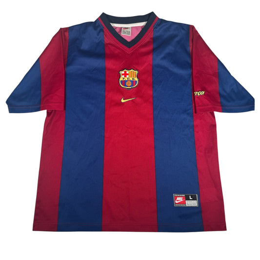 Barcelona 1998/1999 Home Football Shirt Large