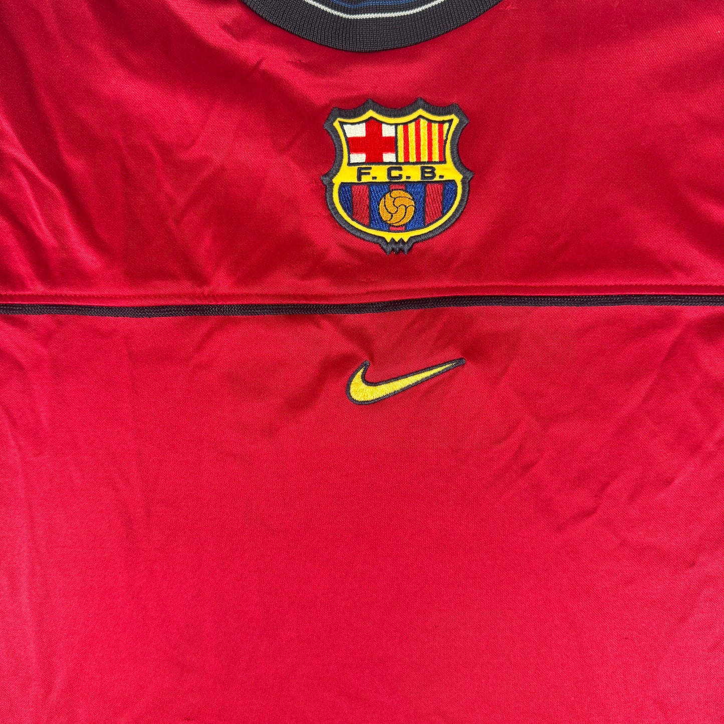 Barcelona 1998/1999/2000 Red Training Football Shirt XL