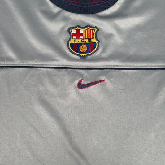 Barcelona 1998/1999/2000 Grey Training Football Shirt XL