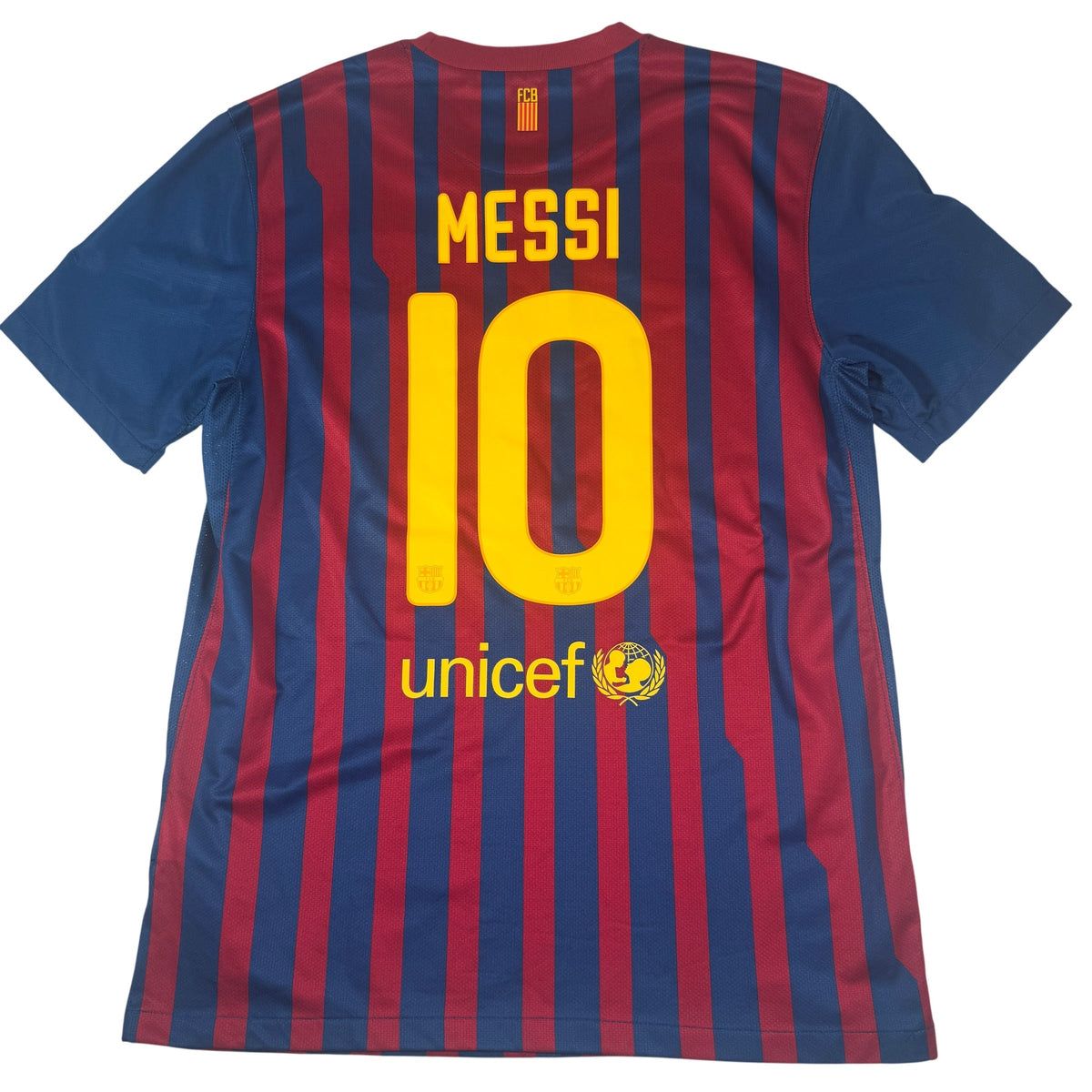 Messi 10 Barcelona 2011/2012 Home Football Shirt Large