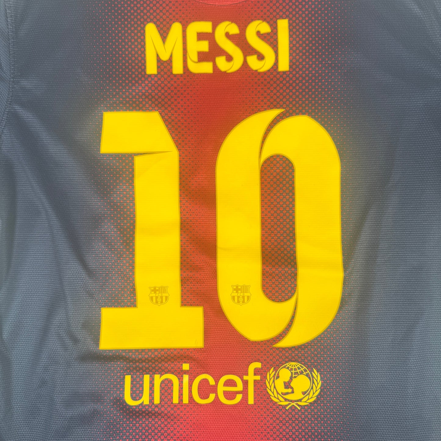 MESSI 10 Barcelona 2012/2013 Home Football Shirt Large