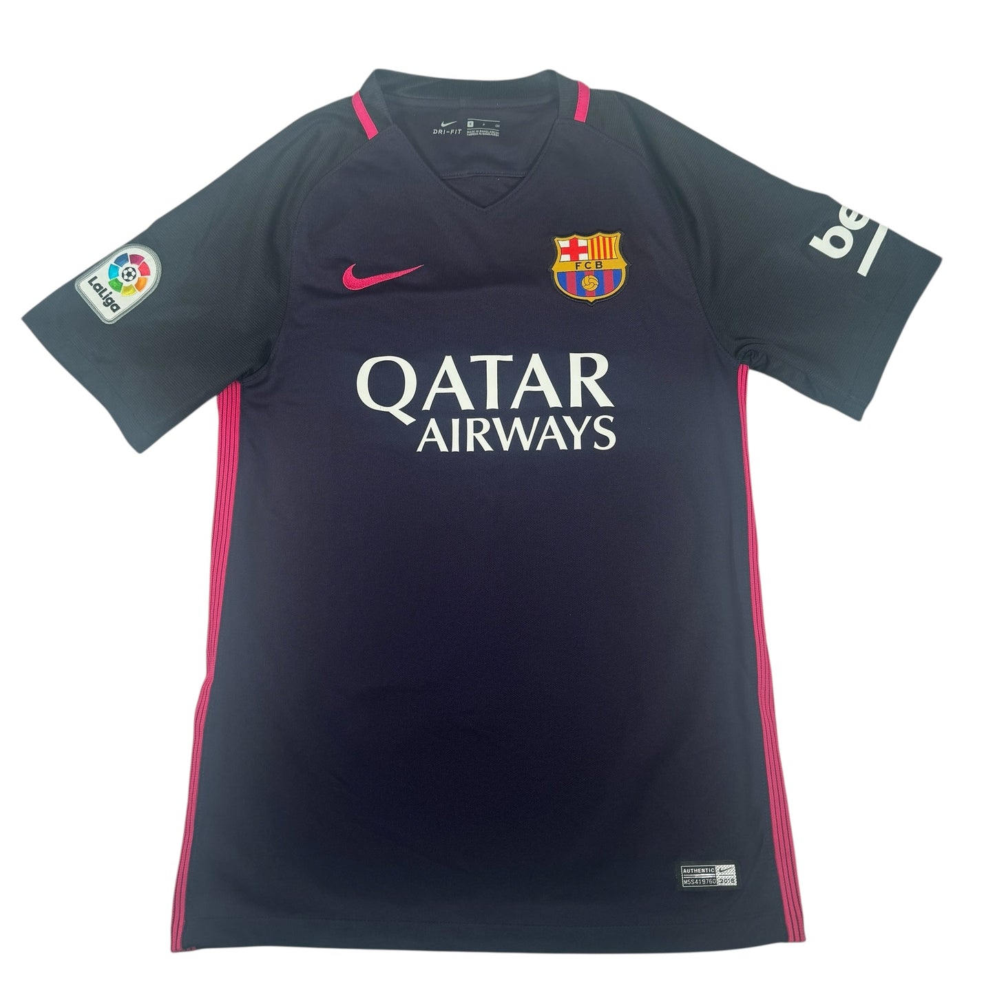 Barcelona 2016/2017 Away Football Shirt Small