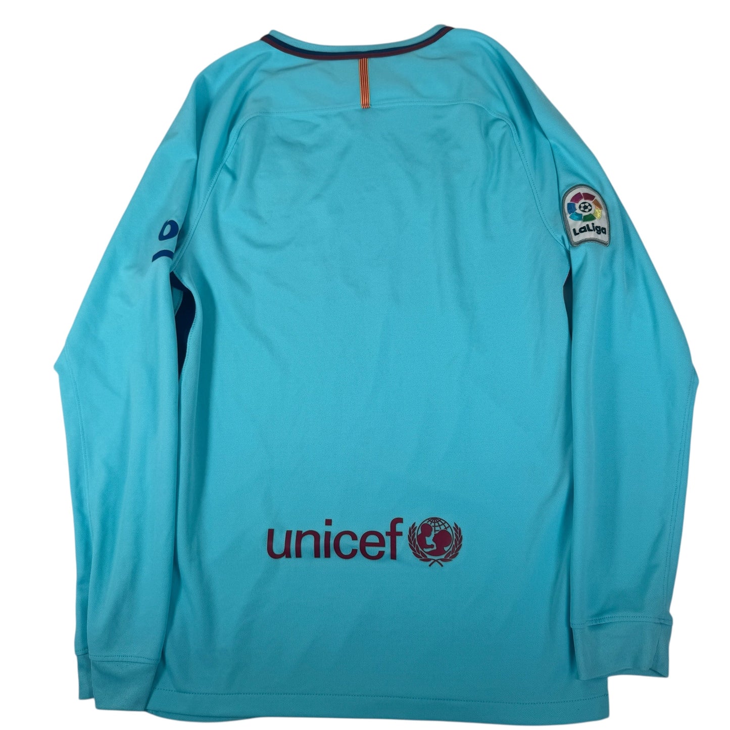 Barcelona 2017/2018 Away Long Sleeve Football Shirt Small