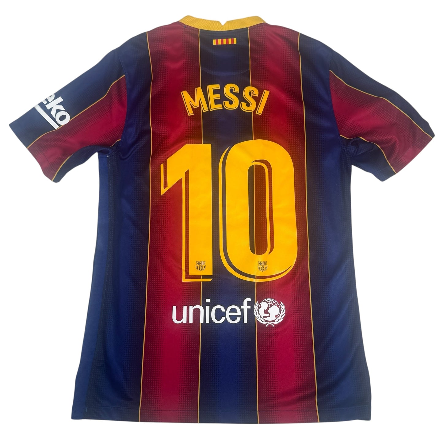 MESSI 10 Barcelona 2020/2021 Home Football Shirt Medium
