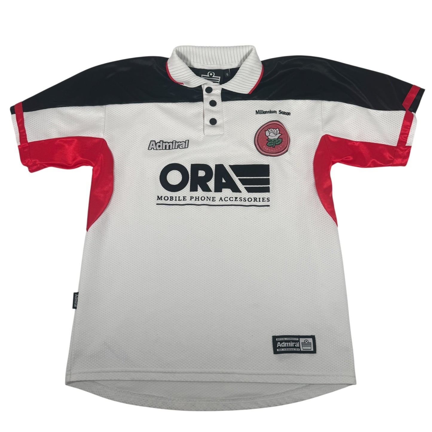 Barnsley FC 1999/2000 Away Millennium Football Shirt Small