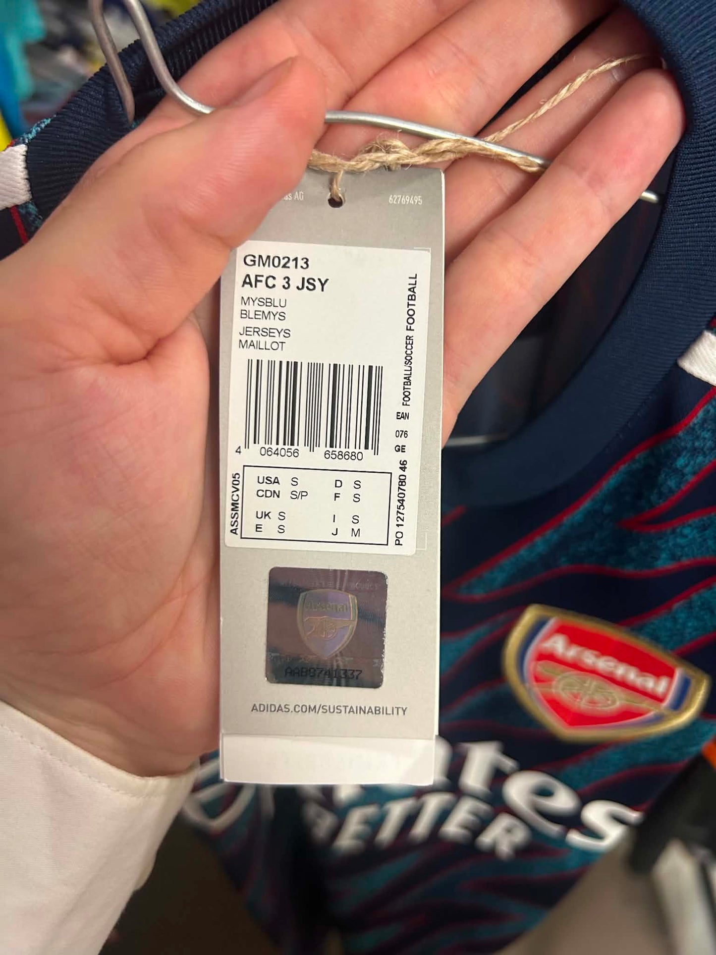 Arsenal 2021-2022 3rd Football Shirt (BNWT) S