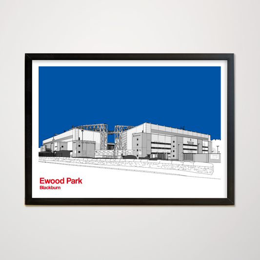 Blackburn Rovers FC Art Print Ewood Park