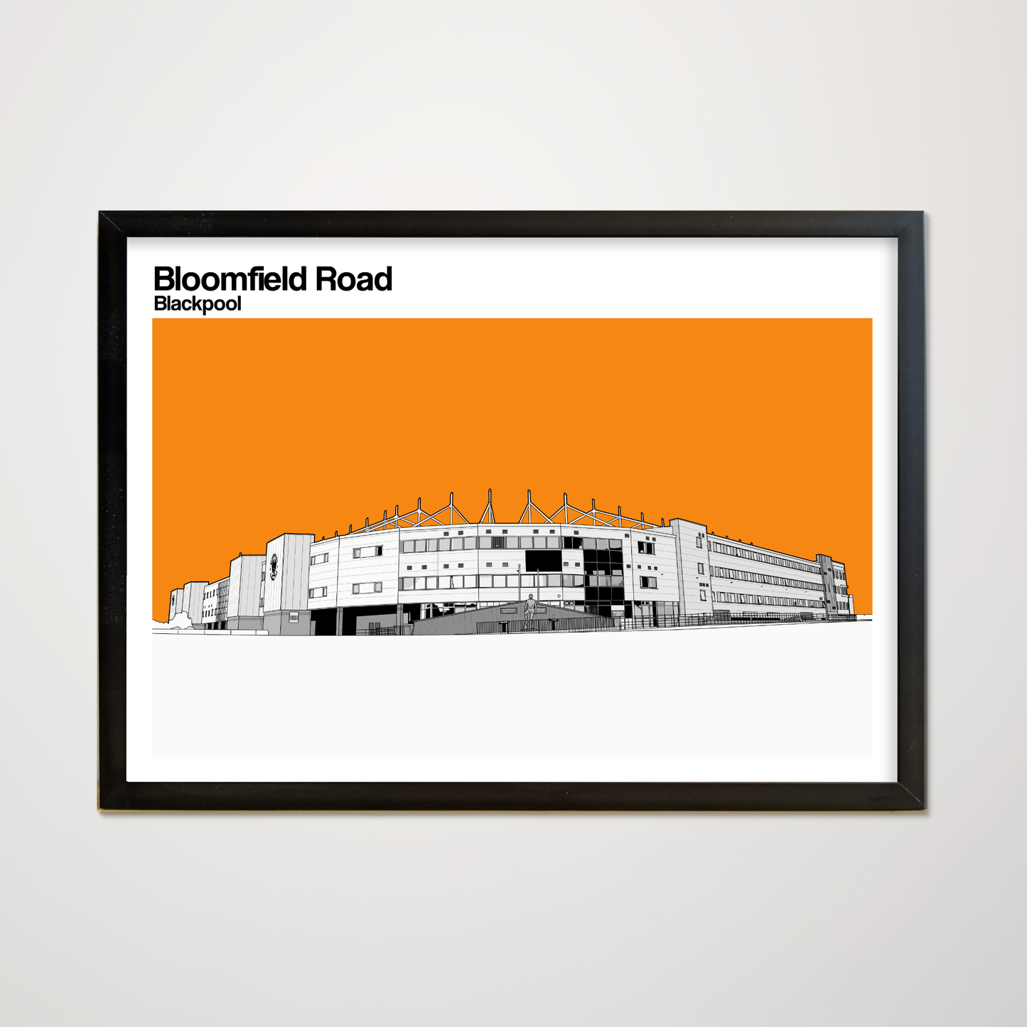 Blackpool FC Art print of Bloomfield Road