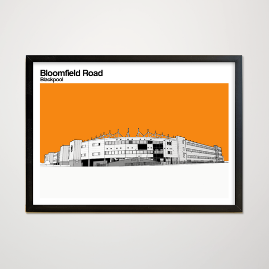 Blackpool FC Art print of Bloomfield Road