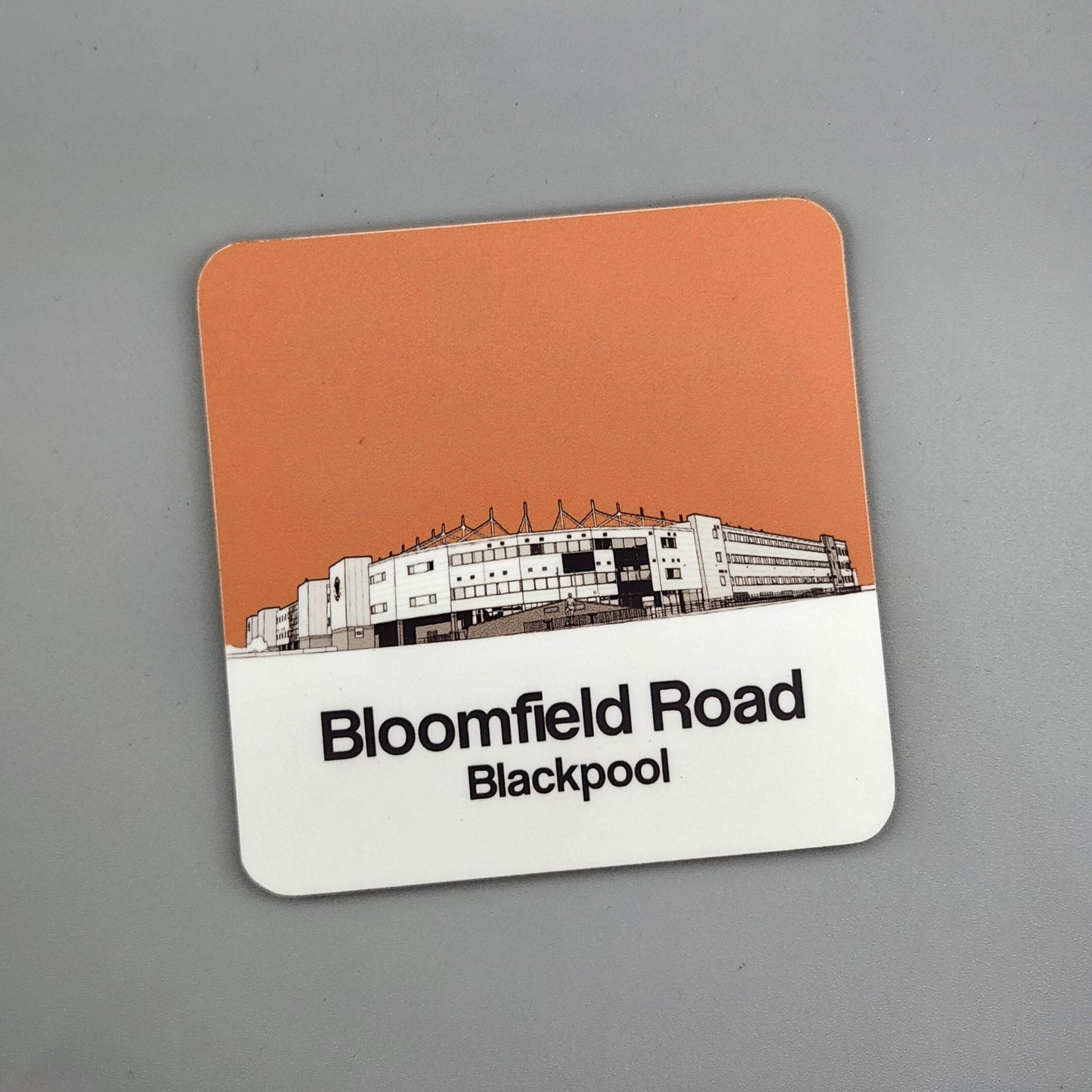 Blackpool FC drinks coaster of Bloomfield Road