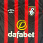 AFC Bournemouth 2023/2024 Home Football Shirt Small