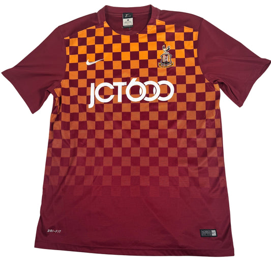 Bradford City 2015/2016 Home Shirt Large
