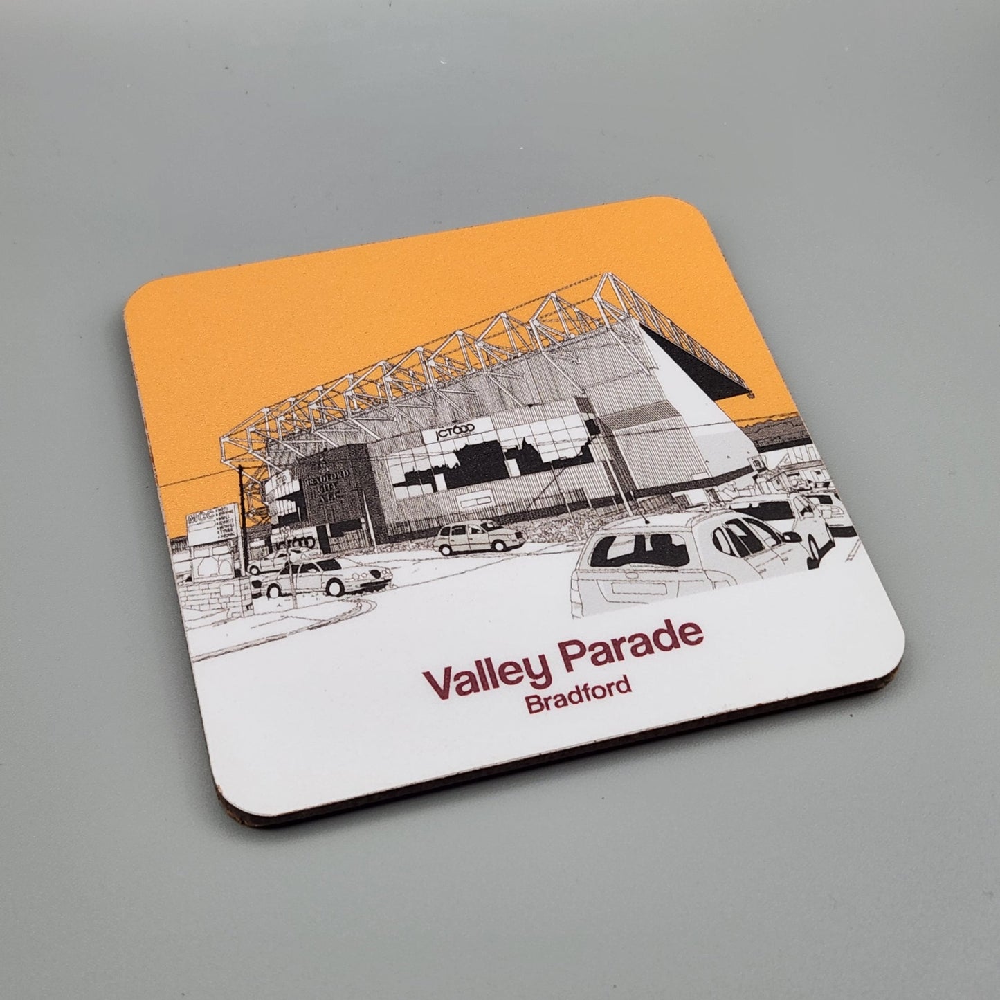 Bradford City Drinks Coaster of Valley Parade