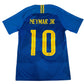 NEYMAR JR 10 Brazil 2018/2019 Away Football Shirt Small