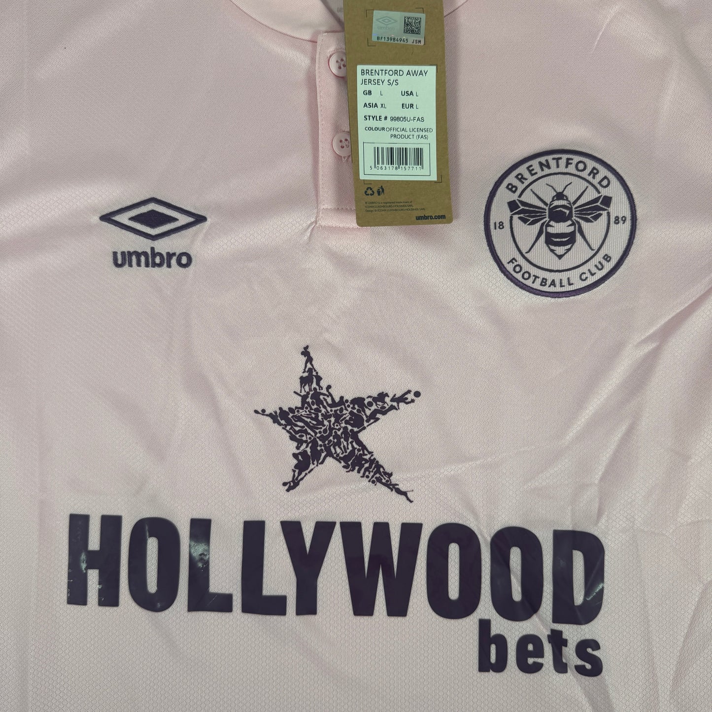 Brentford 2024/2025 Away Football Shirt Large BNWT