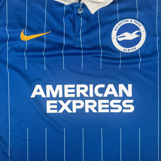 Brighton & Hove Albion 2020/2021 Home Football Shirt Large