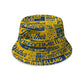 Leeds - Word Montage - Yellow & Blue - Bucket Hat