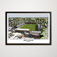 Cambridge United art print of Abbey Stadium