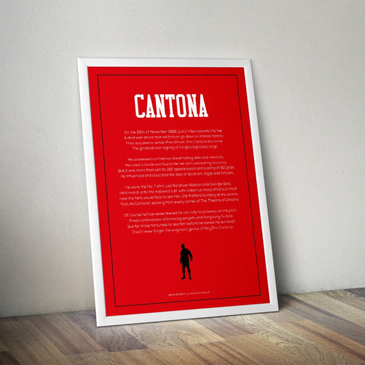 Eric Cantona Poem Print