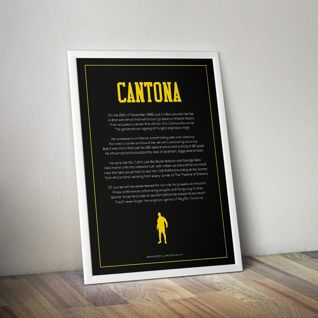 Eric Cantona Poem Print