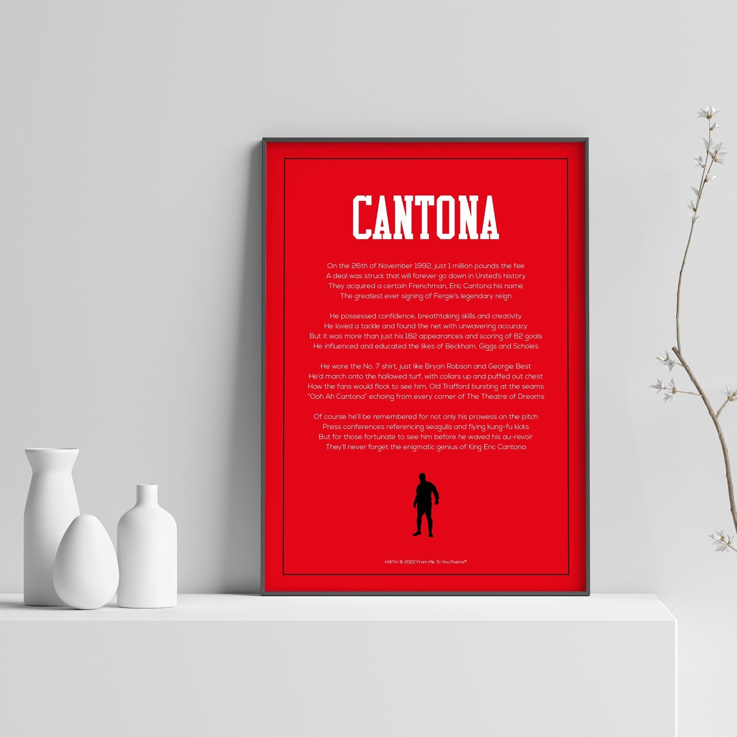 Eric Cantona Poem Print