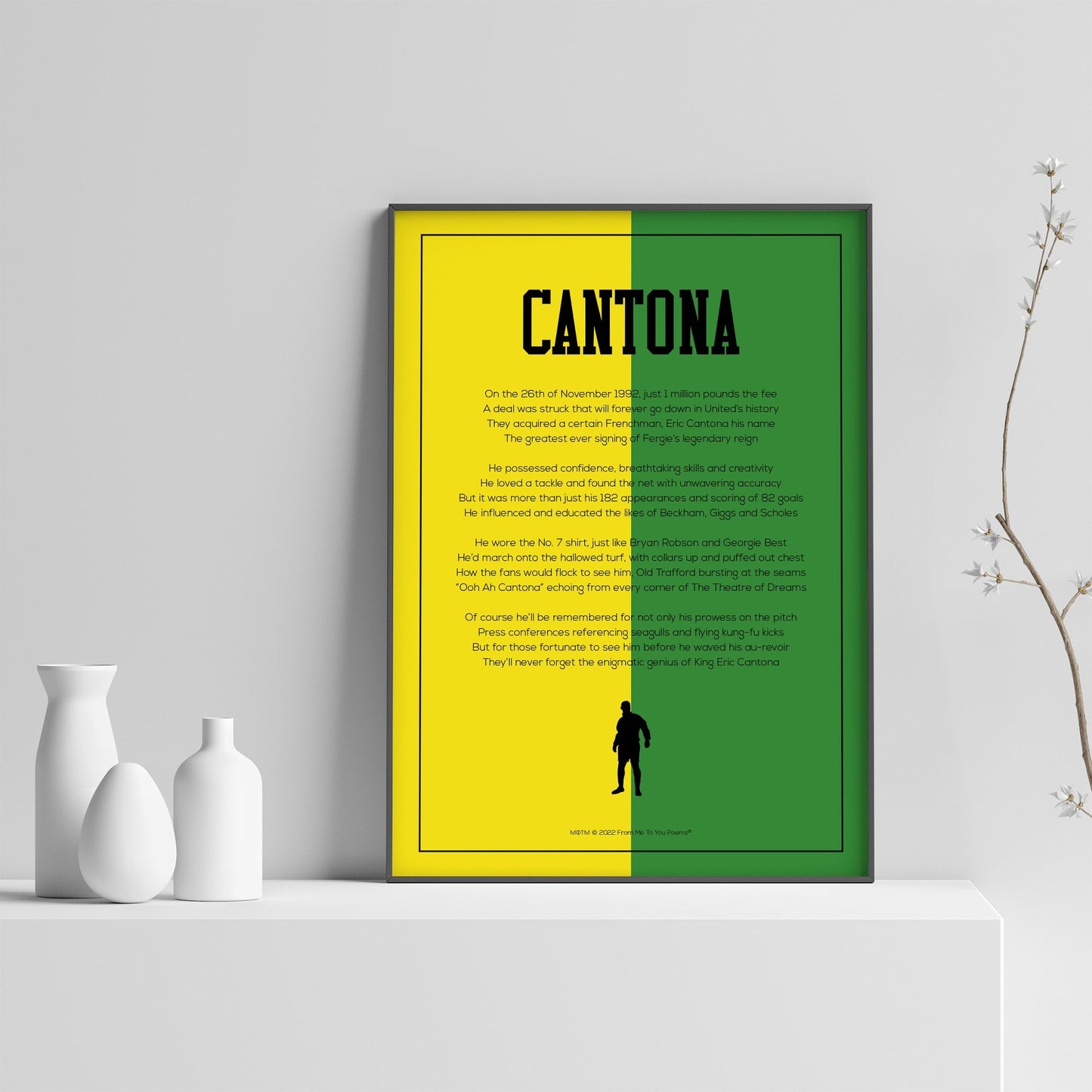 Eric Cantona Poem Print