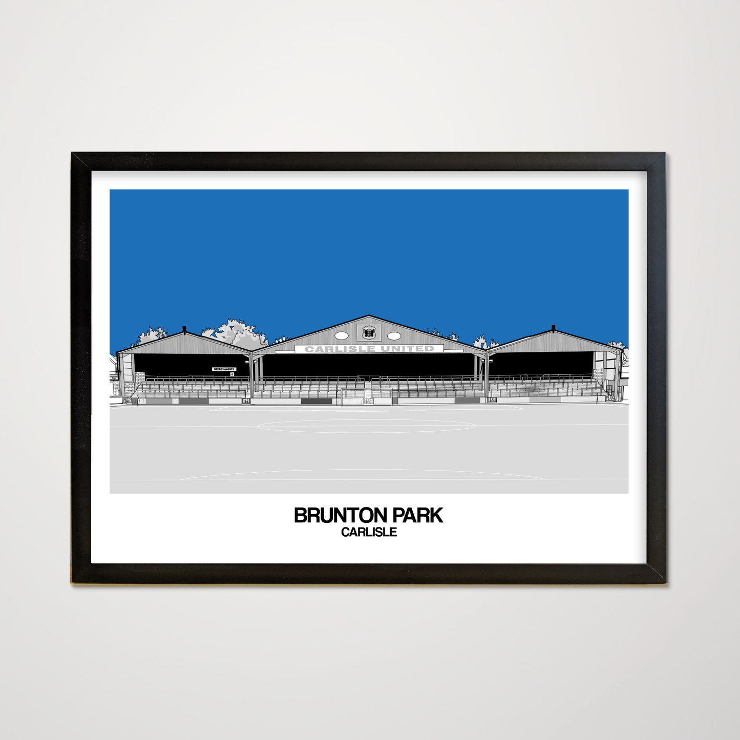 Carlisle United Football Club Posters of Brunton Park