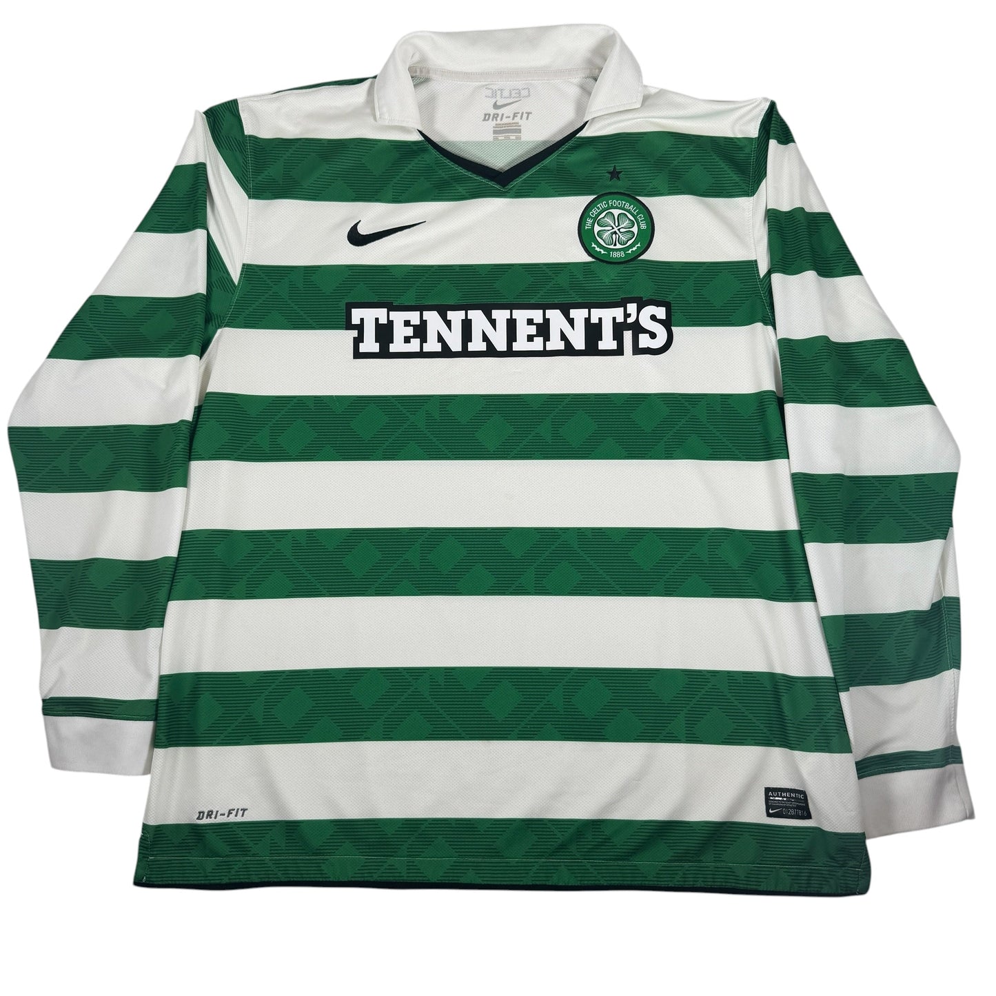Celtic 2010/2011/2012 Home Long Sleeve Football Shirt 2XL
