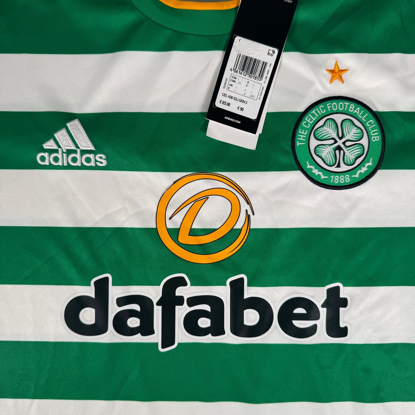 Celtic 2020/2021 Home Football Shirt Large BNWT