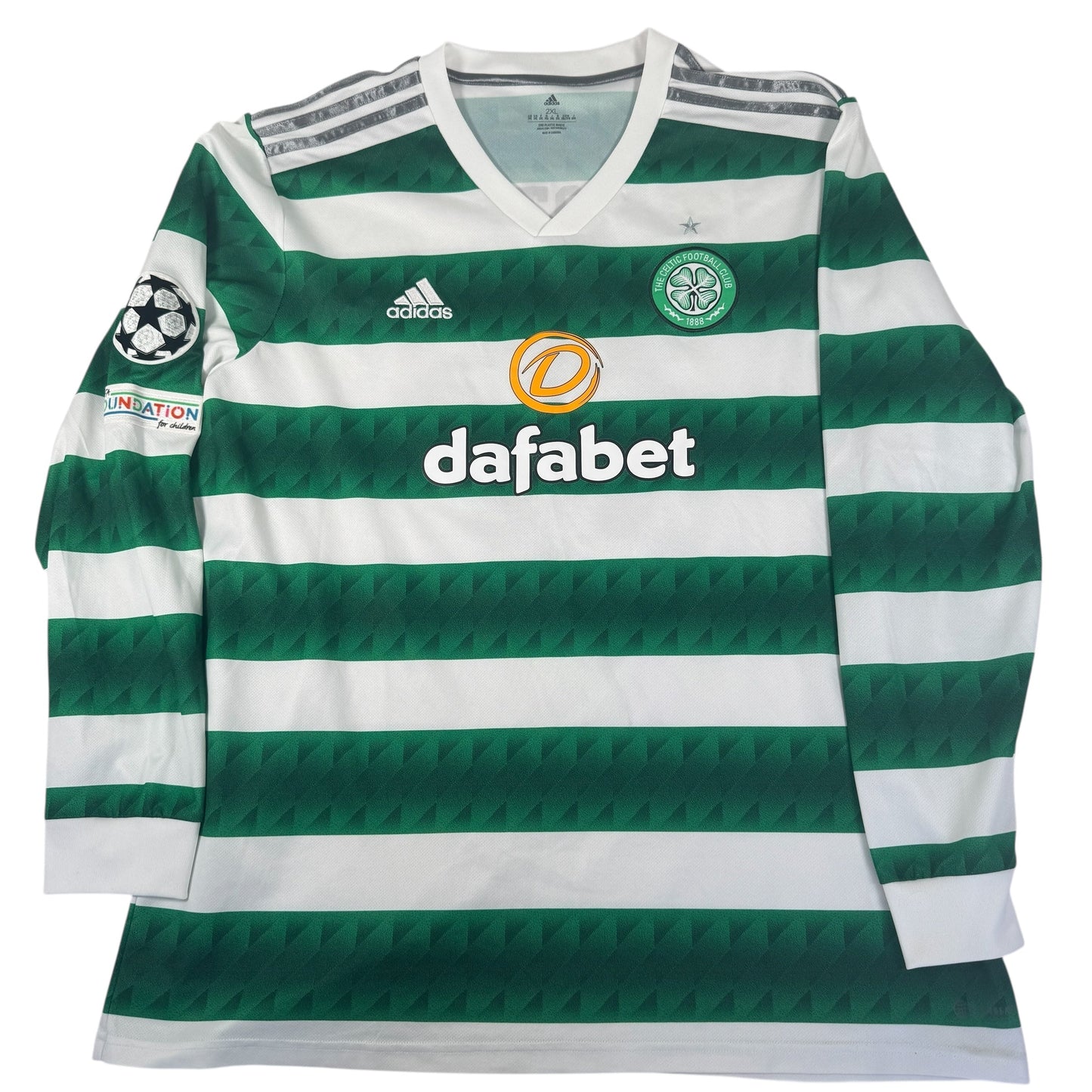 JOTA 17 Celtic 2022/2023 Home Long Sleeve Football Shirt 2XL
