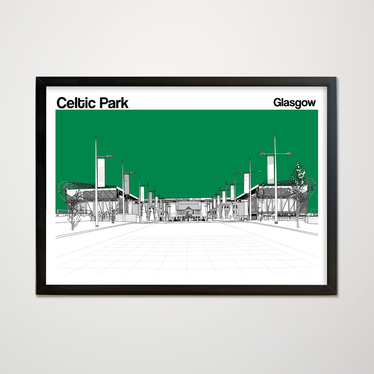 Celtic FC Art posters of Celtic Park