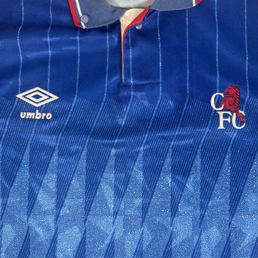 Chelsea 1989/1990 Home Football Shirt Medium