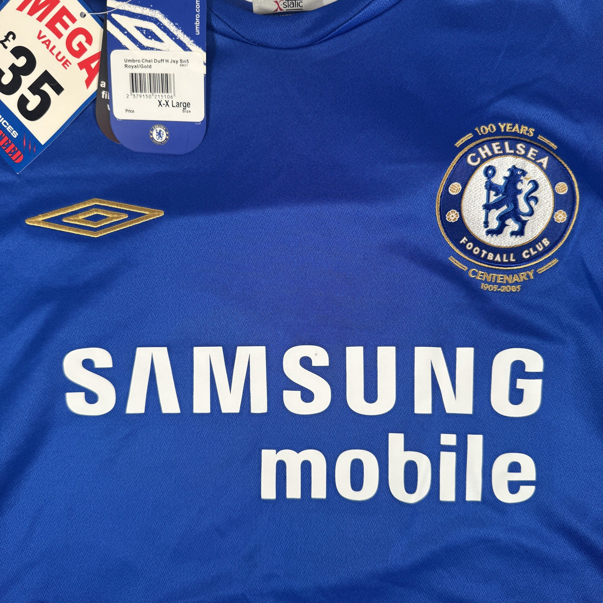 Duff 11 Chelsea 2005/2006 Home Football Shirt XXL BNWT