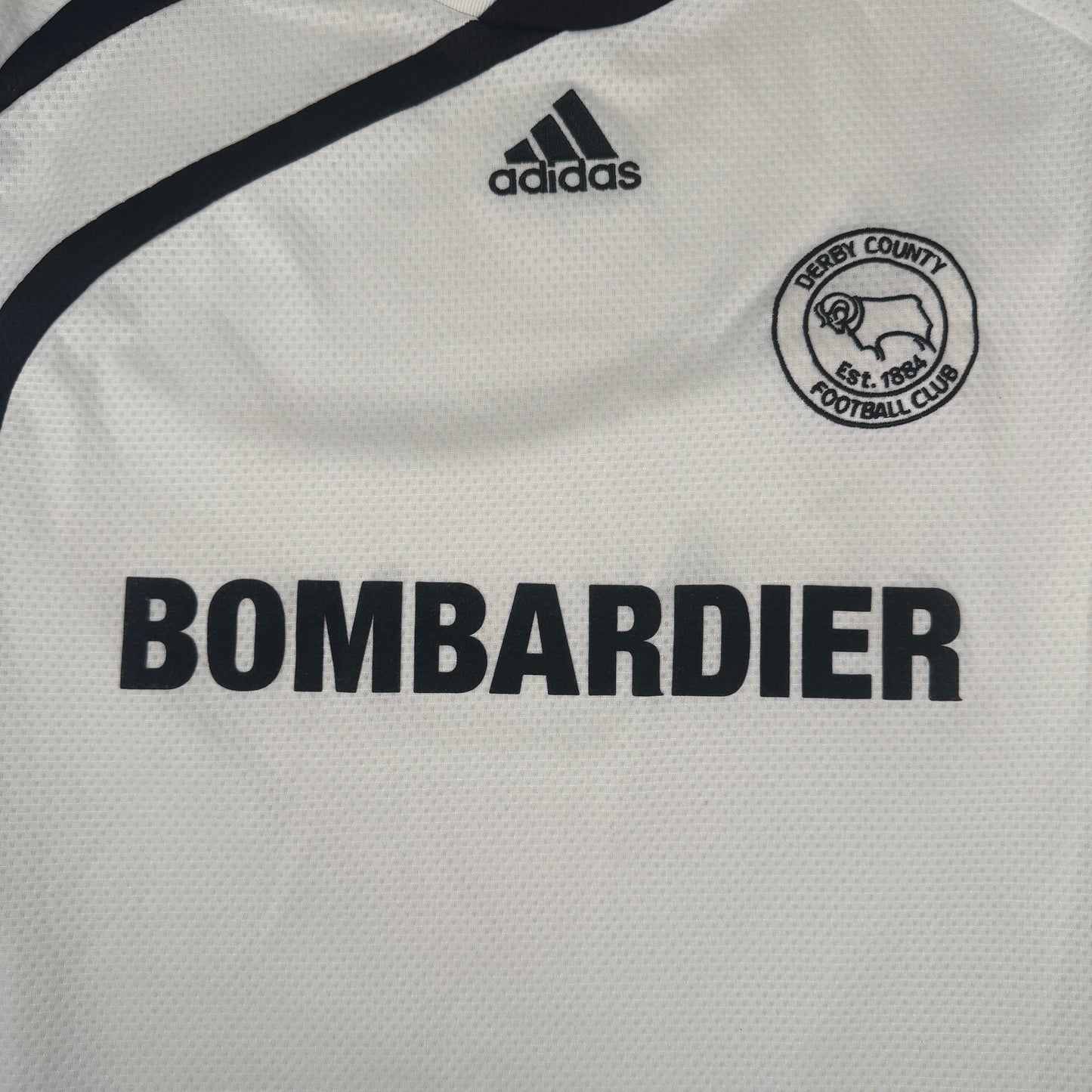 Derby County 2009/2010 Home Football Shirt Large